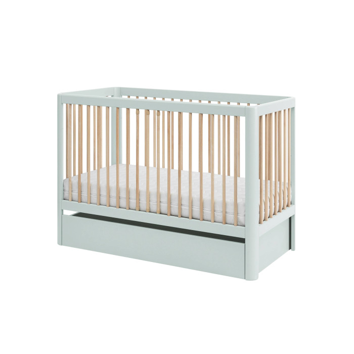 Pinio Pure baby cot 120×60, pastel green 2