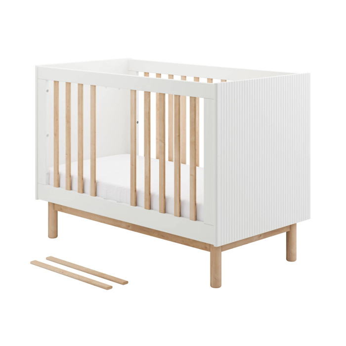 Pinio Miloo baby cot 120×60, white 2