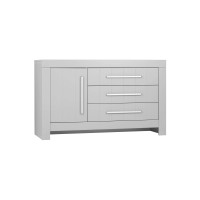 Pinio Calmo chest of drawers with 3 drawers and 1 door, grey