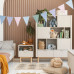 Pinio Miloo wide bookcase, champagne 2