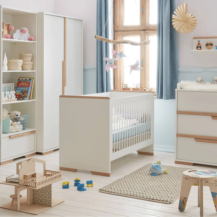 Дитяче ліжечко для немовляти приставне 120×60 біле - Pinio Snap 2