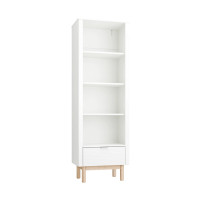 Pinio Miloo high bookcase, white