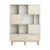Pinio Miloo wide bookcase, champagne 5