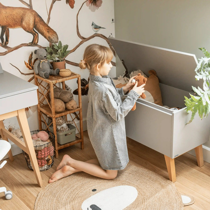 Скриня для іграшок сіра Pinio Swing 3