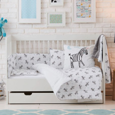 Постільний комплект з наповненням 100×135 Pinio ZEBRAS