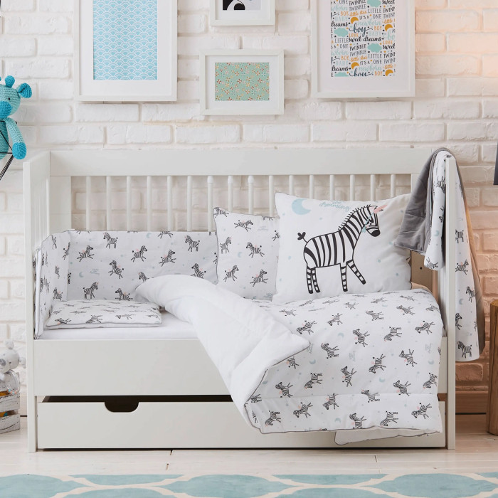 Постільний комплект з наповненням 100×135 Pinio ZEBRAS 4