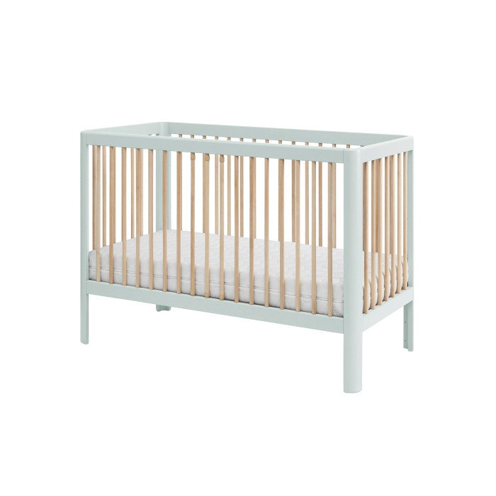Pinio Pure baby cot 120×60, pastel green