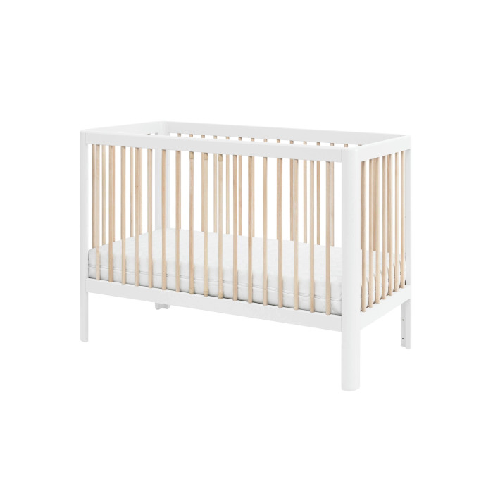 Дитяче ліжечко для немовляти приставне 120×60 біле - Pinio Pure