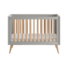 Дитяче ліжечко для немовляти приставне 120×60 сіре - Pinio Swing