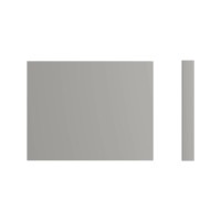 Pinio Swing additional doors for wide bookcase, grey