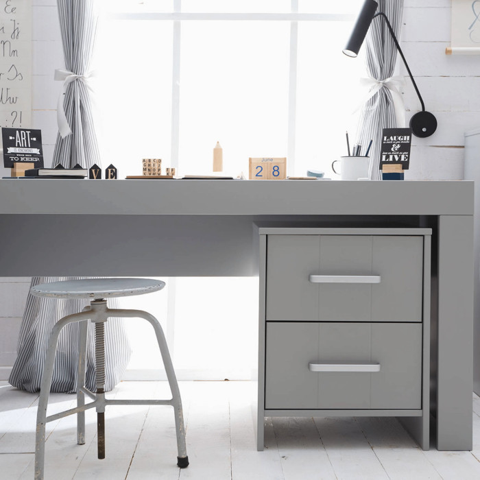 Pinio Calmo desk pedestal, grey 2