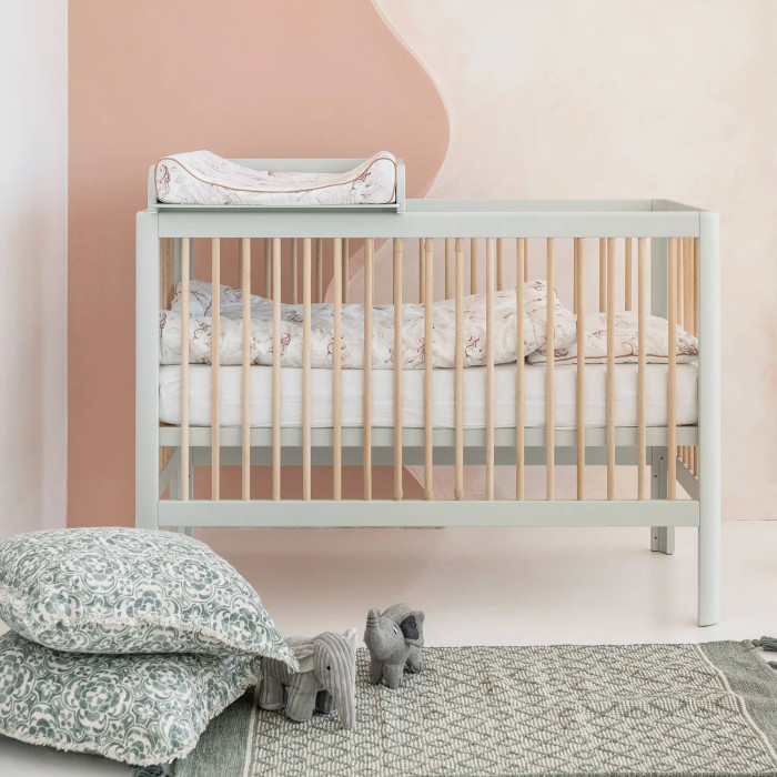 Pinio Pure baby cot 120×60, pastel green 6