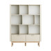 Pinio Miloo wide bookcase, champagne