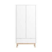 Pinio Miloo 2-door wardrobe, white